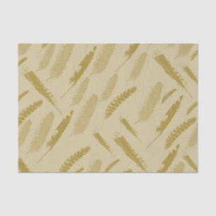 Gold Bird Feathers Tissue Paper