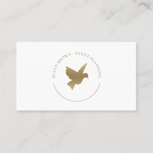 Gold Bird Logo Business Card