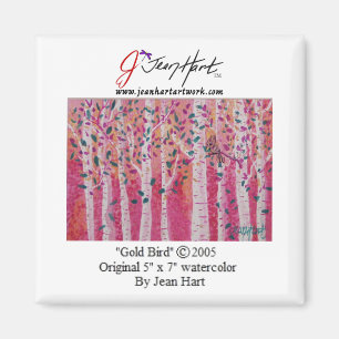 Gold Bird Magnet