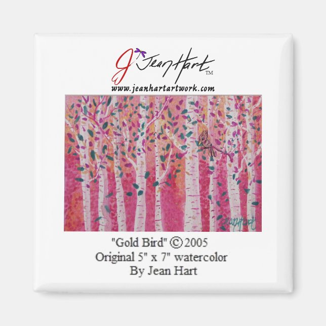 Gold Bird Magnet (Front)