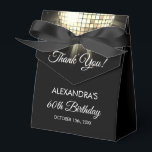 Gold Birthday Party 70's Disco Ball Thank You Favor Box<br><div class="desc">Elevate your 60th birthday celebration with our Gold 70th Birthday Party 70's Disco Ball Favour Box. This favour box captures the essence of the disco era, making it the perfect choice for a disco-themed bash or any event where you want to infuse a touch of '70s magic. In a dazzling...</div>