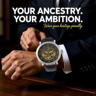 Gold Bison Roaming Under a Moonlit Mountain Sky Watch