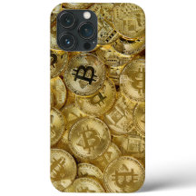 Gold Bitcoin BTC Cryptocurrency Coin Pattern