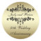 Gold Black 50th Wedding Anniversary Stickers