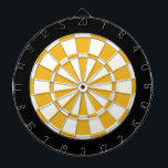 Gold Black And White Dartboard<br><div class="desc">Gold Black And White Dart Board</div>