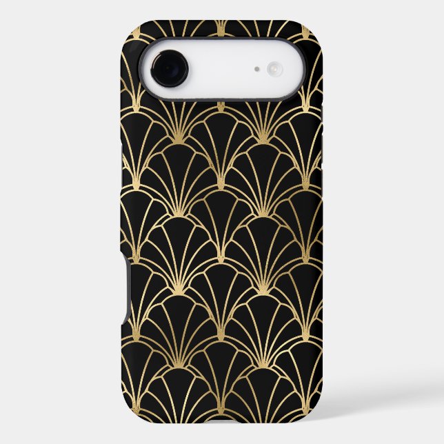 gold black art deco pattern (Back)