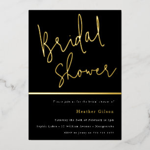 Gold & Black Bridal Shower Golden 