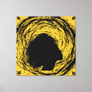 Gold & Black Canvas Print