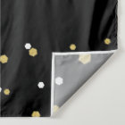 Gold & Black Confetti Retirement Party Backdrop