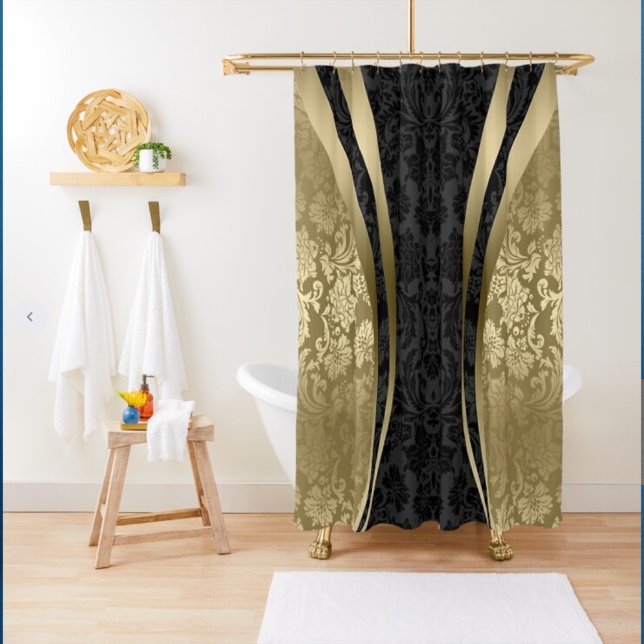 Gold & Black Damasks Geometric Modern Design (Creator Uploaded)