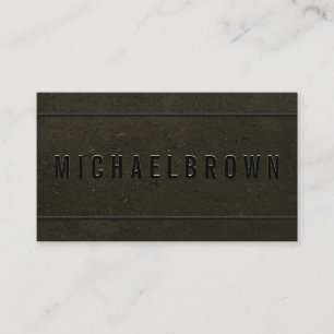 Gold Black Driver Minimalist Bold Modern QR code Business Card