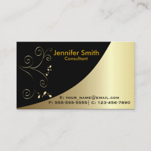 Gold Black Elegant Business Card
