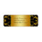 Gold & Black Floral Wedding Monogram