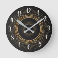 Gold & Black Gold Rays Modern Glam Art Custom