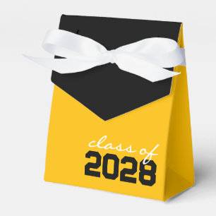 Gold & Black Graduation Favour Boxes