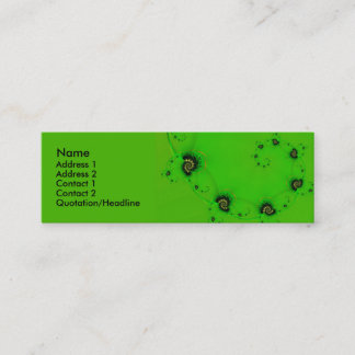 Gold Black Green Mini Business Card