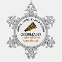Gold Black High School Cheerleader Personalized