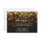 Gold Black Hollywood Glitz Glam Reception Card