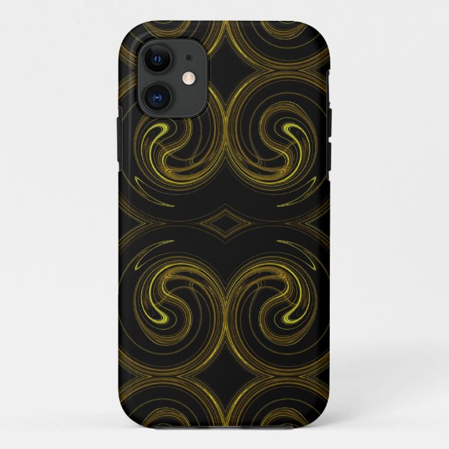 Gold & Black  iPhone 5 Custom Case-Mate ID Case (Back)