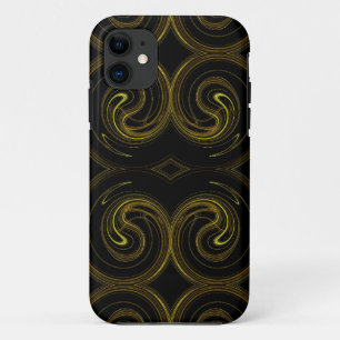 Gold & Black iPhone 5 Custom Case-Mate ID iPhone 11 Case