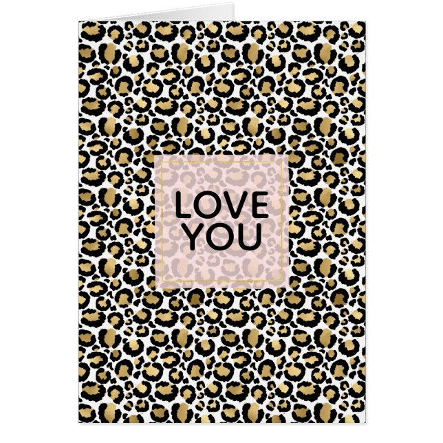 Gold Black Leopard Print (Front)