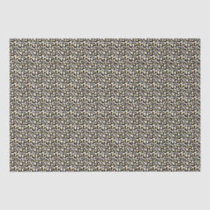 Gold Black Leopard Print Tissue Paper