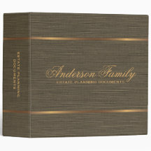 Gold Black Linen Estate Planning Documents