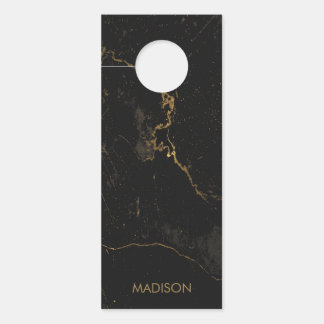 Gold Black Marble Door Hanger