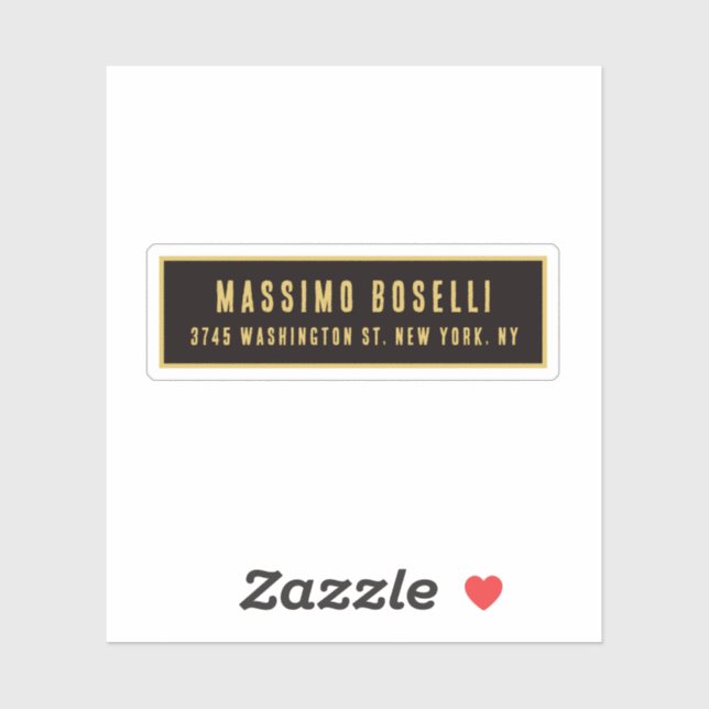 Gold & Black Minimalist Professional Modern (Sheet)
