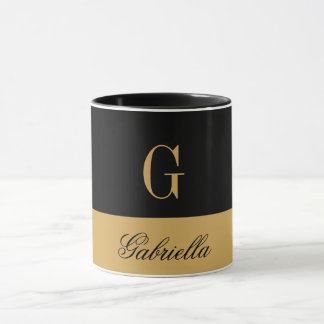 Gold Black Mug