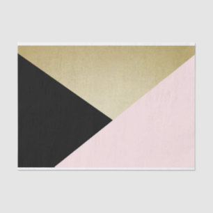 Gold BlacK Pink Custom 10lb Tissue Paper, White Tissue Paper