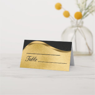 Gold-black Place Card