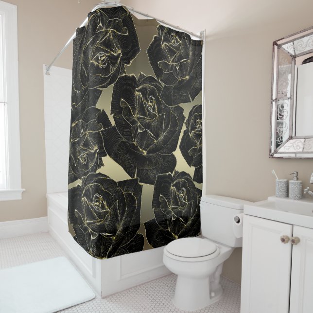 Gold & Black Rose Glam Elegant Classy Chic (In Situ)
