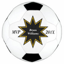 Gold Black Star MVP Personalized