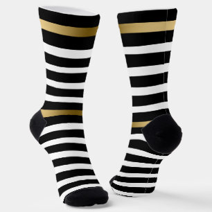 Gold & Black Stripes Socks