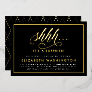 Gold & Black Surprise Birthday Party