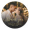 Gold Black Thank You Script Wedding Photo