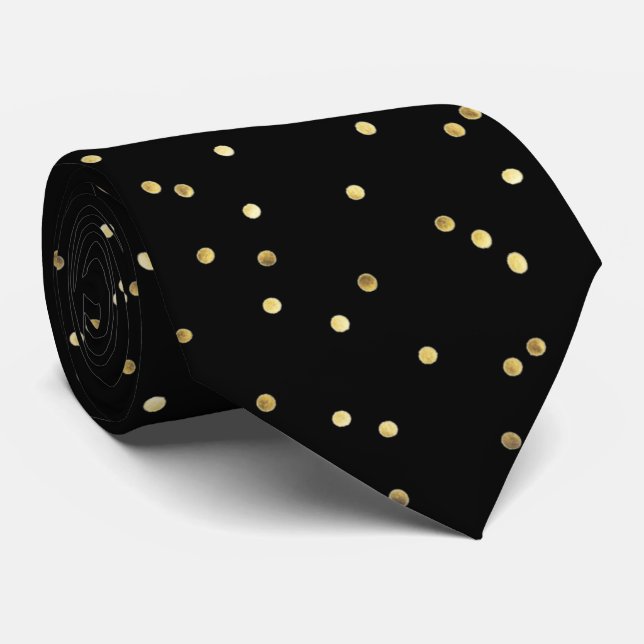 Gold Black Tie (Rolled)