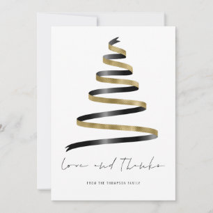Gold Black Tree 2026 Calendar Love Thanks  Card