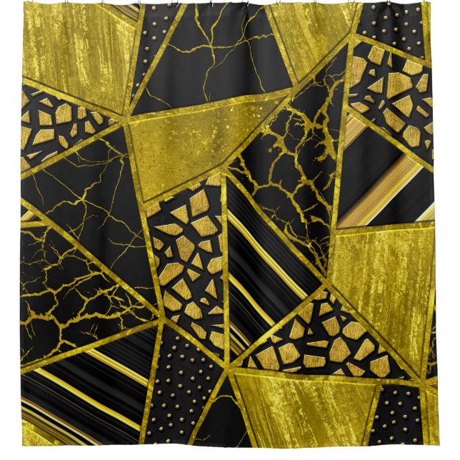 Gold Black Triangle Texture Illusion (Front)