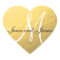 Gold Black Wedding Favour Sticker Initial