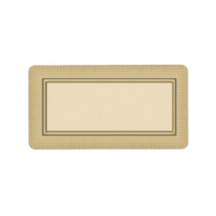 Gold Blank Address Labels