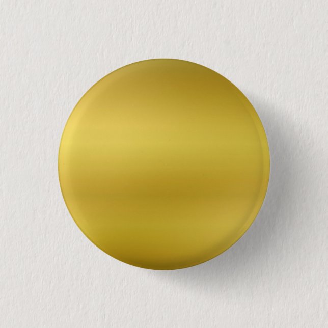Gold Blank Custom Template Faux Foil 1 Inch Round Button (Front)