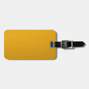 Gold Blank TEMPLATE : Add text, image, fill colour Luggage Tag