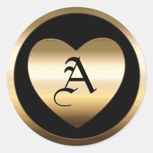 Gold Blank Template Faux Textured Foil Classic Rou Round Sticker