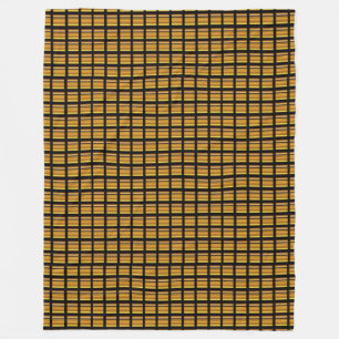 Gold Block Fleece Blanket