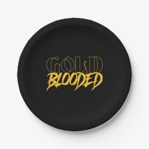 Gold Blooded  Paper Plate