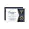 Gold Blue Caduceus Medical School Graduation Party