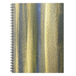 Gold Blue Lines Photo Notebook (80 Pages B&W)
