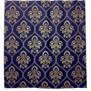 Gold & Blue: Luxury Damask
